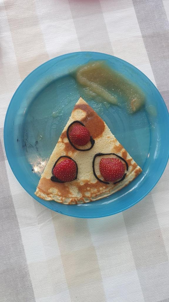 crêpe pizza - fraise - chocolat